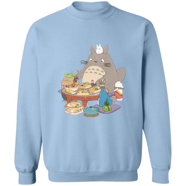 My Neighbor Totoro Satsuki - Totoro Family Lunching Sweatshirt-Apparel, My Neighbor Totoro, My Neighbor Totoro Satsuki, Sweatshirt