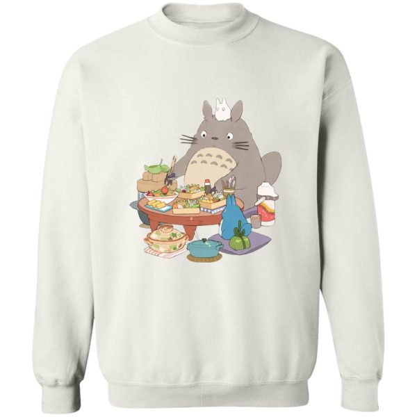 My Neighbor Totoro Satsuki - Totoro Family Lunching Sweatshirt-Apparel, My Neighbor Totoro, My Neighbor Totoro Satsuki, Sweatshirt