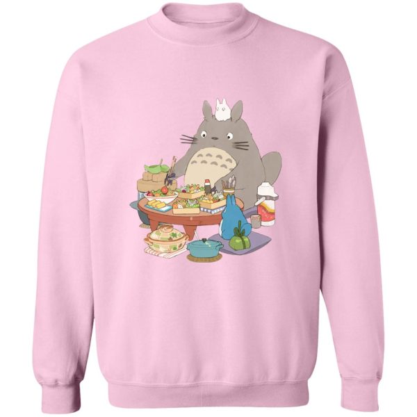 My Neighbor Totoro Satsuki - Totoro Family Lunching Sweatshirt-Apparel, My Neighbor Totoro, My Neighbor Totoro Satsuki, Sweatshirt