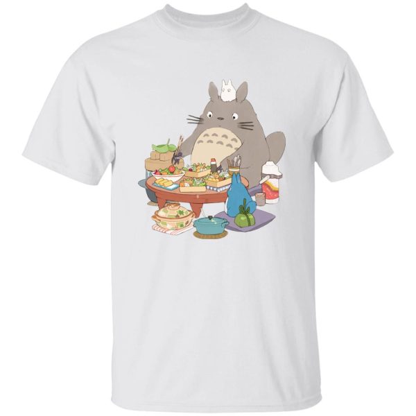 My Neighbor Totoro Backpack - Totoro Family Lunching T Shirt-Apparel, My Neighbor Totoro, My Neighbor Totoro Backpack, Tshirt