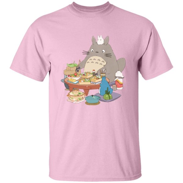 My Neighbor Totoro Backpack - Totoro Family Lunching T Shirt-Apparel, My Neighbor Totoro, My Neighbor Totoro Backpack, Tshirt