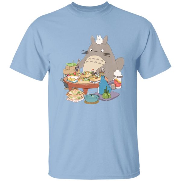 My Neighbor Totoro Backpack - Totoro Family Lunching T Shirt-Apparel, My Neighbor Totoro, My Neighbor Totoro Backpack, Tshirt