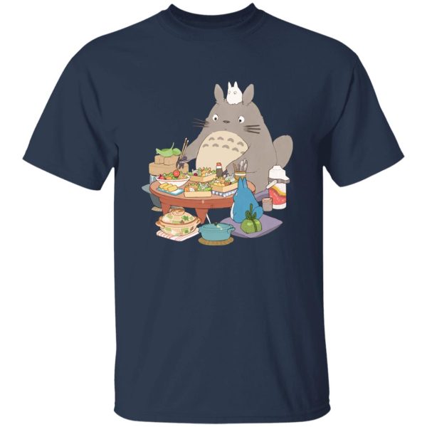 My Neighbor Totoro Backpack - Totoro Family Lunching T Shirt-Apparel, My Neighbor Totoro, My Neighbor Totoro Backpack, Tshirt