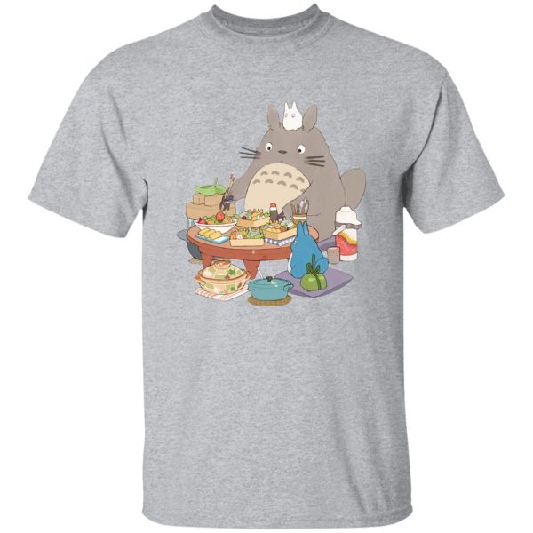 My Neighbor Totoro Backpack - Totoro Family Lunching T Shirt-Apparel, My Neighbor Totoro, My Neighbor Totoro Backpack, Tshirt