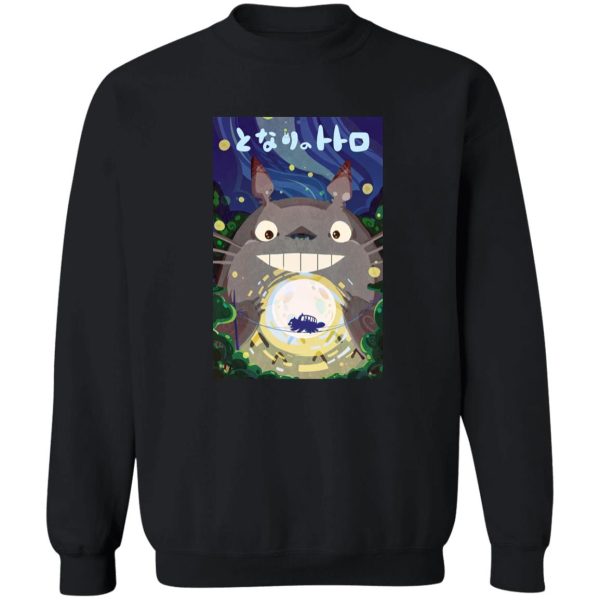 Hayao Miyazaki Totoro - Totoro Holding the Catbus Sweatshirt-Apparel, Hayao Miyazaki Totoro, My Neighbor Totoro, Sweatshirt