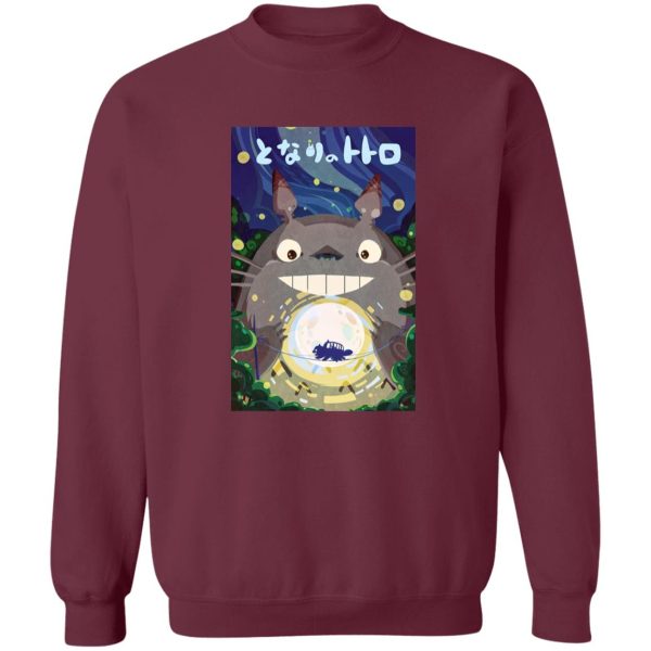 Hayao Miyazaki Totoro - Totoro Holding the Catbus Sweatshirt-Apparel, Hayao Miyazaki Totoro, My Neighbor Totoro, Sweatshirt