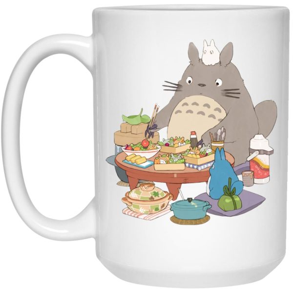 My Neighbor Totoro Wallpaper - Totoro Family Lunching Mug-House Decor, Mug, My Neighbor Totoro, My Neighbor Totoro Wallpaper