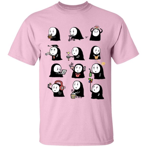 Spirited Away Cast English - Cute No Face Kaonashi Collection T Shirt for Kid-Spirited Away Cast English