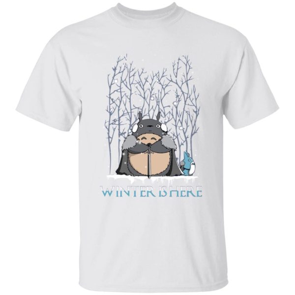 Totoro Stuffed Animal - Totoro Game of Throne Winter is Here T Shirt for Kid-Totoro Stuffed Animal