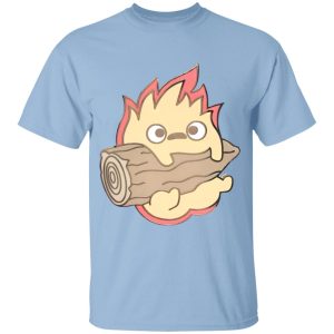 Characters Of Howl's Moving Castle - Howl’s Moving Castle – Calcifer Chibi T Shirt for Kid-Characters Of Howl's Moving Castle