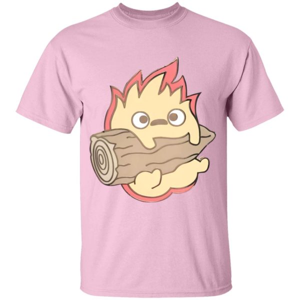 Characters Of Howl's Moving Castle - Howl’s Moving Castle – Calcifer Chibi T Shirt for Kid-Characters Of Howl's Moving Castle