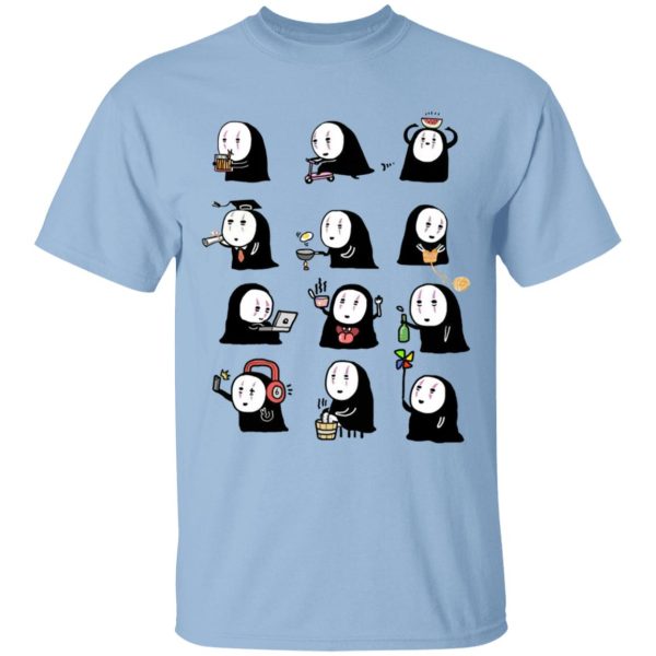 Spirited Away Cast English - Cute No Face Kaonashi Collection T Shirt for Kid-Spirited Away Cast English