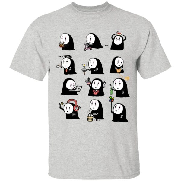 Spirited Away Cast English - Cute No Face Kaonashi Collection T Shirt for Kid-Spirited Away Cast English