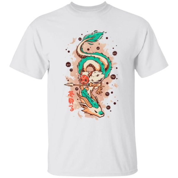 Spirited Away 2 - Princess Mononoke on the Dragon T Shirt for Kid-Spirited Away 2