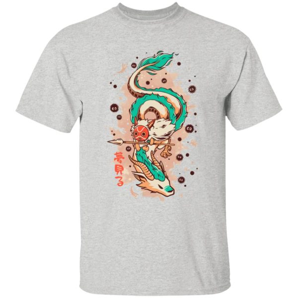 Spirited Away 2 - Princess Mononoke on the Dragon T Shirt for Kid-Spirited Away 2