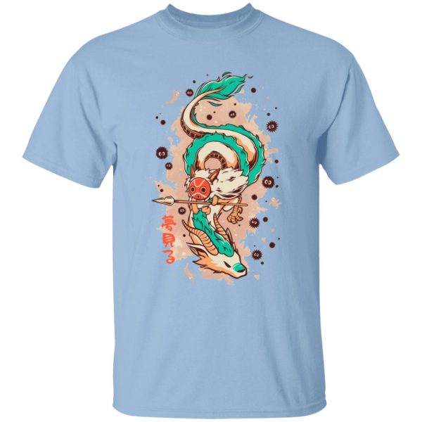 Spirited Away 2 - Princess Mononoke on the Dragon T Shirt for Kid-Spirited Away 2