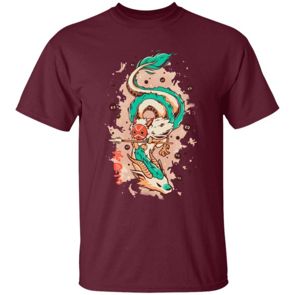 Spirited Away 2 - Princess Mononoke on the Dragon T Shirt for Kid-Spirited Away 2