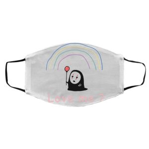 Spirited Away Food - Spirited Away – No Face, Love Me? Face Mask-Accessories, Face Mask, kaonashi, no face, Spirited Away Food