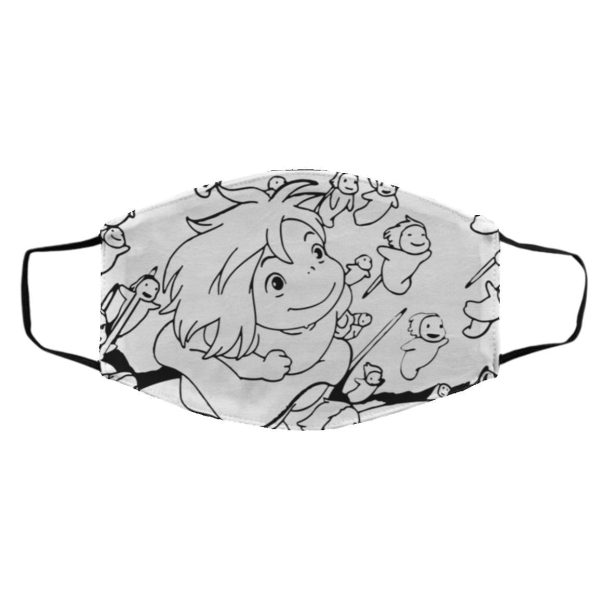 Watch Ponyo - Ponyo – Freedom Sketch Face Mask-Accessories, Face Mask, ponyo, Watch Ponyo