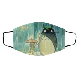 Chibi Totoro - My Neighbor Totoro Original Poster Face Mask-Accessories, Chibi Totoro, Face Mask, Ghibli