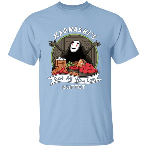 Boh Spirited Away - Spirited Away – No Face Kaonashi Buffet T Shirt-Apparel, Boh Spirited Away, kaonashi, no face, Spirited Away, Tshirt