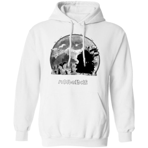 Howl's Moving Castle Japanese Poster - Howl’s Moving Castle – Walking in the Night Hoodie-Apparel, Hoodie, Howl's Moving Castle, Howl's Moving Castle Japanese Poster