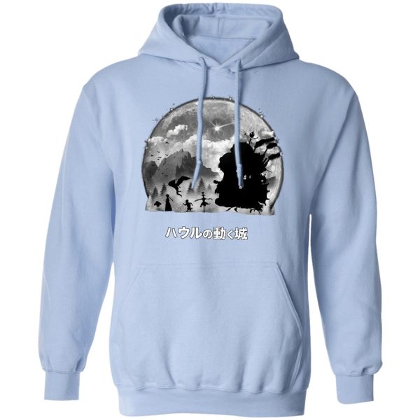 Howl's Moving Castle Japanese Poster - Howl’s Moving Castle – Walking in the Night Hoodie-Apparel, Hoodie, Howl's Moving Castle, Howl's Moving Castle Japanese Poster