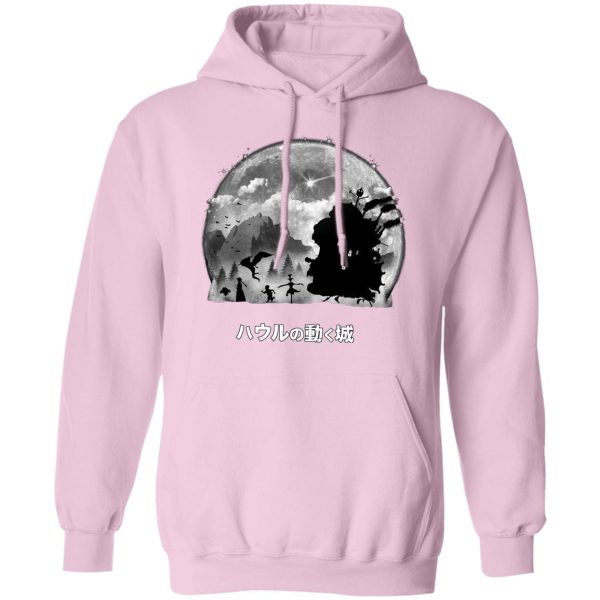 Howl's Moving Castle Japanese Poster - Howl’s Moving Castle – Walking in the Night Hoodie-Apparel, Hoodie, Howl's Moving Castle, Howl's Moving Castle Japanese Poster