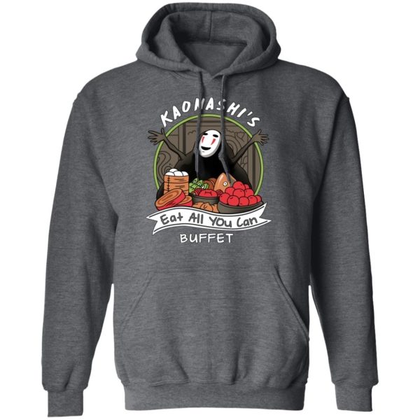 Haku Spirited Away Dragon - Spirited Away – No Face Kaonashi Buffet Hoodie-Apparel, Haku Spirited Away Dragon, Hoodie, kaonashi, no face, Spirited Away