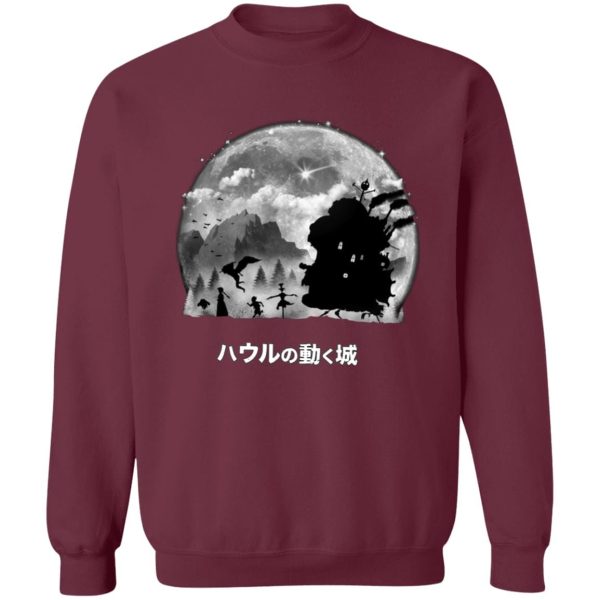 Howl's Moving Castle Tattoo - Howl’s Moving Castle – Walking in the Night Sweatshirt-Apparel, Howl's Moving Castle, Howl's Moving Castle Tattoo, Sweatshirt