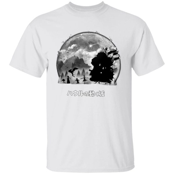 Studio Ghibli Howl's Moving Castle - Howl’s Moving Castle – Walking in the Night T Shirt-Apparel, Howl's Moving Castle, Studio Ghibli Howl's Moving Castle, Tshirt