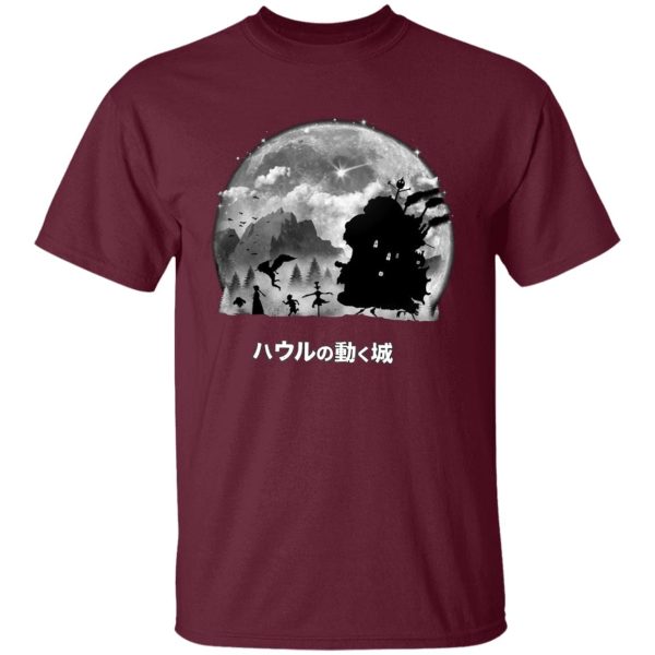 Studio Ghibli Howl's Moving Castle - Howl’s Moving Castle – Walking in the Night T Shirt-Apparel, Howl's Moving Castle, Studio Ghibli Howl's Moving Castle, Tshirt