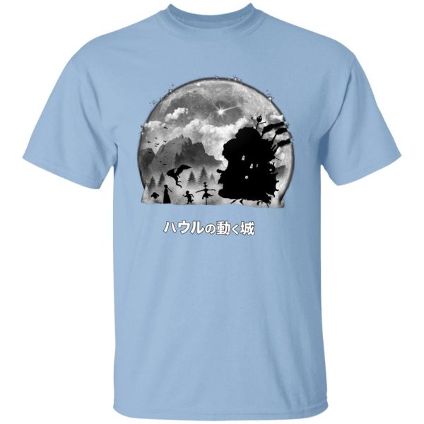 Studio Ghibli Howl's Moving Castle - Howl’s Moving Castle – Walking in the Night T Shirt-Apparel, Howl's Moving Castle, Studio Ghibli Howl's Moving Castle, Tshirt