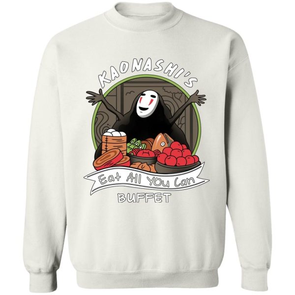 Spirited Away Hayao - Spirited Away – No Face Kaonashi Buffet Sweatshirt-Apparel, kaonashi, no face, Spirited Away, Spirited Away Hayao, Sweatshirt