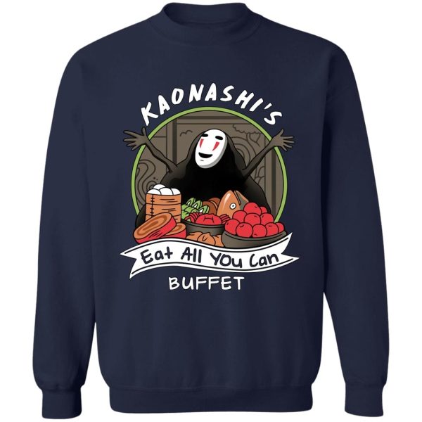 Spirited Away Hayao - Spirited Away – No Face Kaonashi Buffet Sweatshirt-Apparel, kaonashi, no face, Spirited Away, Spirited Away Hayao, Sweatshirt