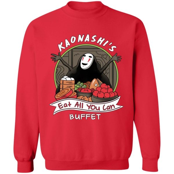 Spirited Away Hayao - Spirited Away – No Face Kaonashi Buffet Sweatshirt-Apparel, kaonashi, no face, Spirited Away, Spirited Away Hayao, Sweatshirt