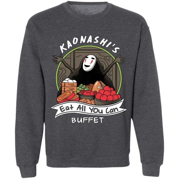 Spirited Away Hayao - Spirited Away – No Face Kaonashi Buffet Sweatshirt-Apparel, kaonashi, no face, Spirited Away, Spirited Away Hayao, Sweatshirt