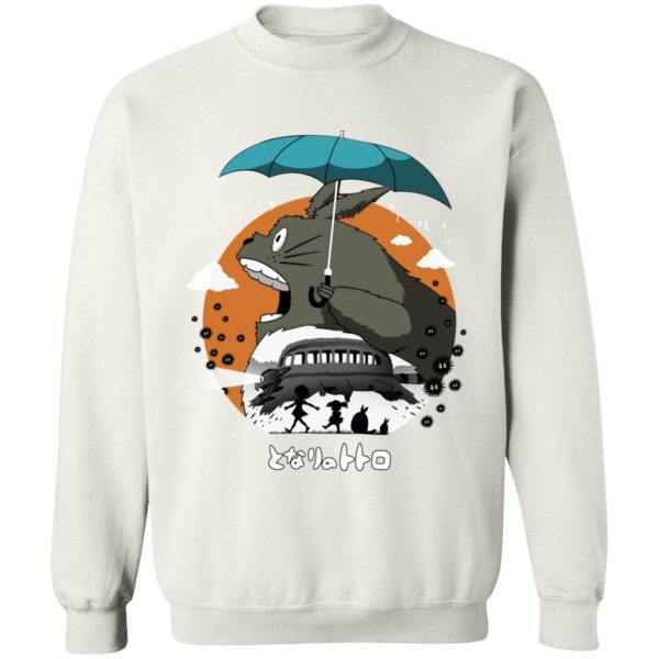 Hayao Miyazaki Totoro - Totoro’s Journey Sweatshirt-Apparel, Hayao Miyazaki Totoro, My Neighbor Totoro, Sweatshirt