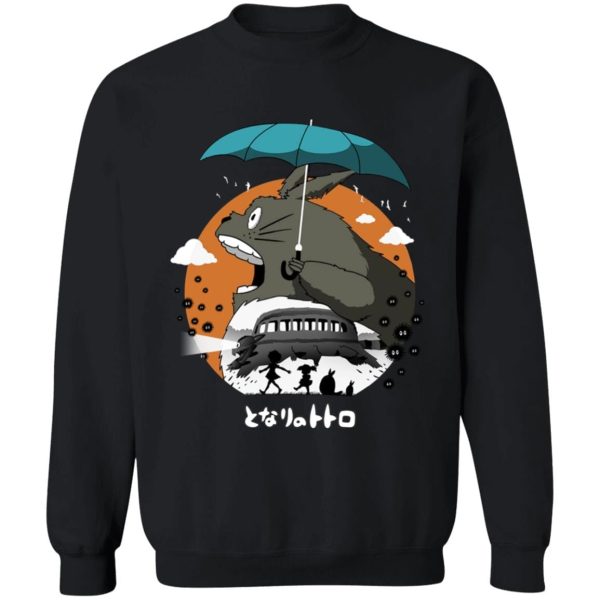 Hayao Miyazaki Totoro - Totoro’s Journey Sweatshirt-Apparel, Hayao Miyazaki Totoro, My Neighbor Totoro, Sweatshirt