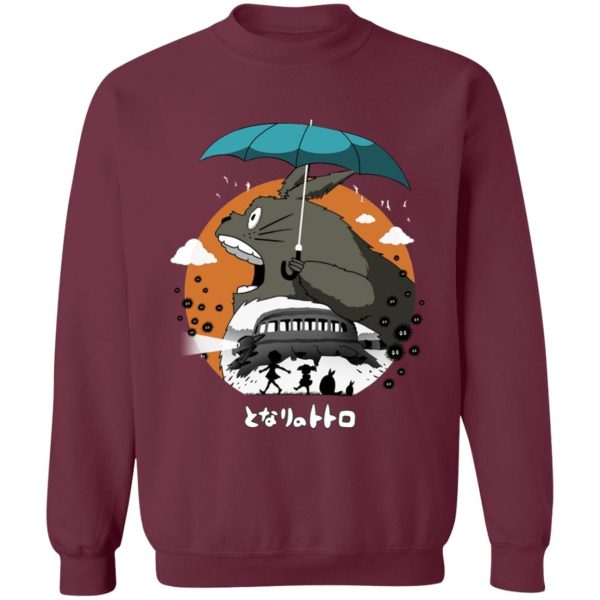 Hayao Miyazaki Totoro - Totoro’s Journey Sweatshirt-Apparel, Hayao Miyazaki Totoro, My Neighbor Totoro, Sweatshirt