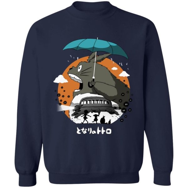 Hayao Miyazaki Totoro - Totoro’s Journey Sweatshirt-Apparel, Hayao Miyazaki Totoro, My Neighbor Totoro, Sweatshirt