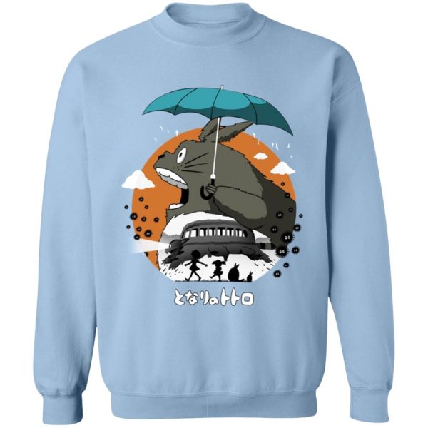 Hayao Miyazaki Totoro - Totoro’s Journey Sweatshirt-Apparel, Hayao Miyazaki Totoro, My Neighbor Totoro, Sweatshirt