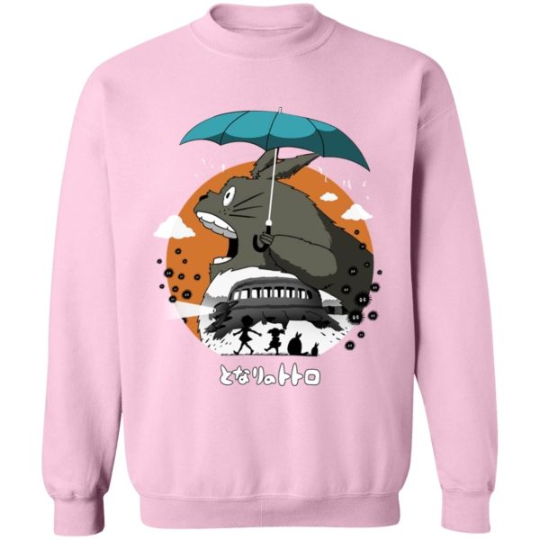 Hayao Miyazaki Totoro - Totoro’s Journey Sweatshirt-Apparel, Hayao Miyazaki Totoro, My Neighbor Totoro, Sweatshirt