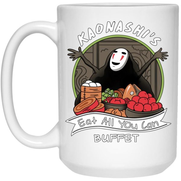 Miyazaki Spirited Away - Spirited Away – No Face Kaonashi Buffet Mug-House Decor, kaonashi, Miyazaki Spirited Away, Mug, no face, Spirited Away