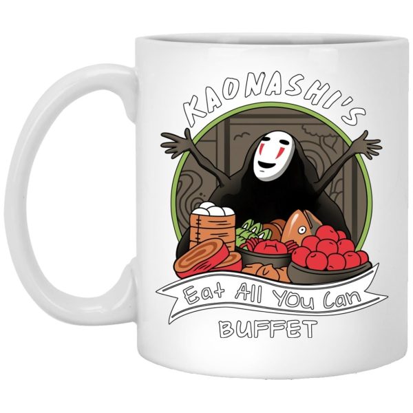 Miyazaki Spirited Away - Spirited Away – No Face Kaonashi Buffet Mug-House Decor, kaonashi, Miyazaki Spirited Away, Mug, no face, Spirited Away