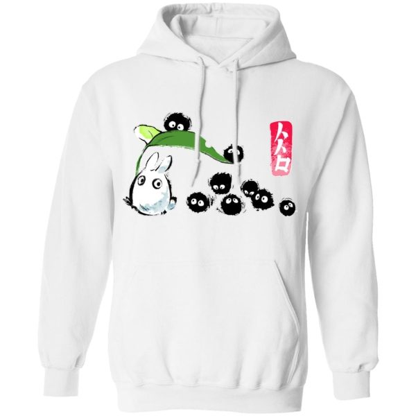 My Neighbor Totoro Wallpaper - Mini Totoro and the Soot Balls Hoodie-Apparel, Hoodie, My Neighbor Totoro, My Neighbor Totoro Wallpaper