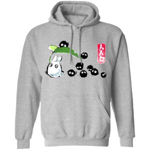 My Neighbor Totoro Wallpaper - Mini Totoro and the Soot Balls Hoodie-Apparel, Hoodie, My Neighbor Totoro, My Neighbor Totoro Wallpaper