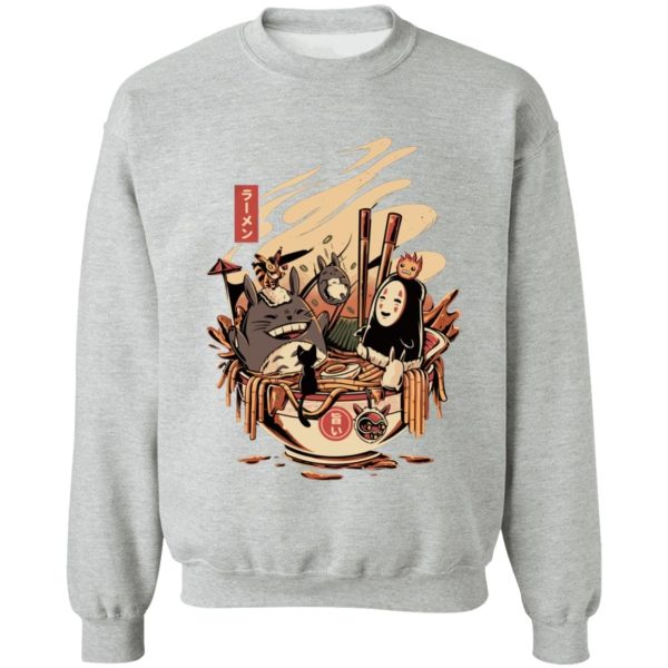 My Friend Totoro - Totoro and No Face Ramen Bath Unisex Sweatshirt-Apparel, kaonashi, My Friend Totoro, My Neighbor Totoro, no face, Spirited Away, Sweatshirt