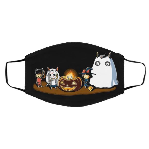 Soot Balls Totoro - Ghibli Studio – Halloween Funny Party Face Mask-Face Mask, Kiki's Delivery Service, My Neighbor Totoro, princess mononoke, Soot Balls Totoro, Spirited Away