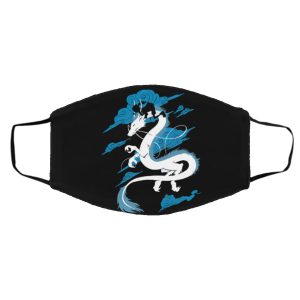 Spirited Away Trailer - Spirited Away – Sen Riding Haku Dragon Face Mask-Accessories, Face Mask, Spirited Away, Spirited Away Trailer